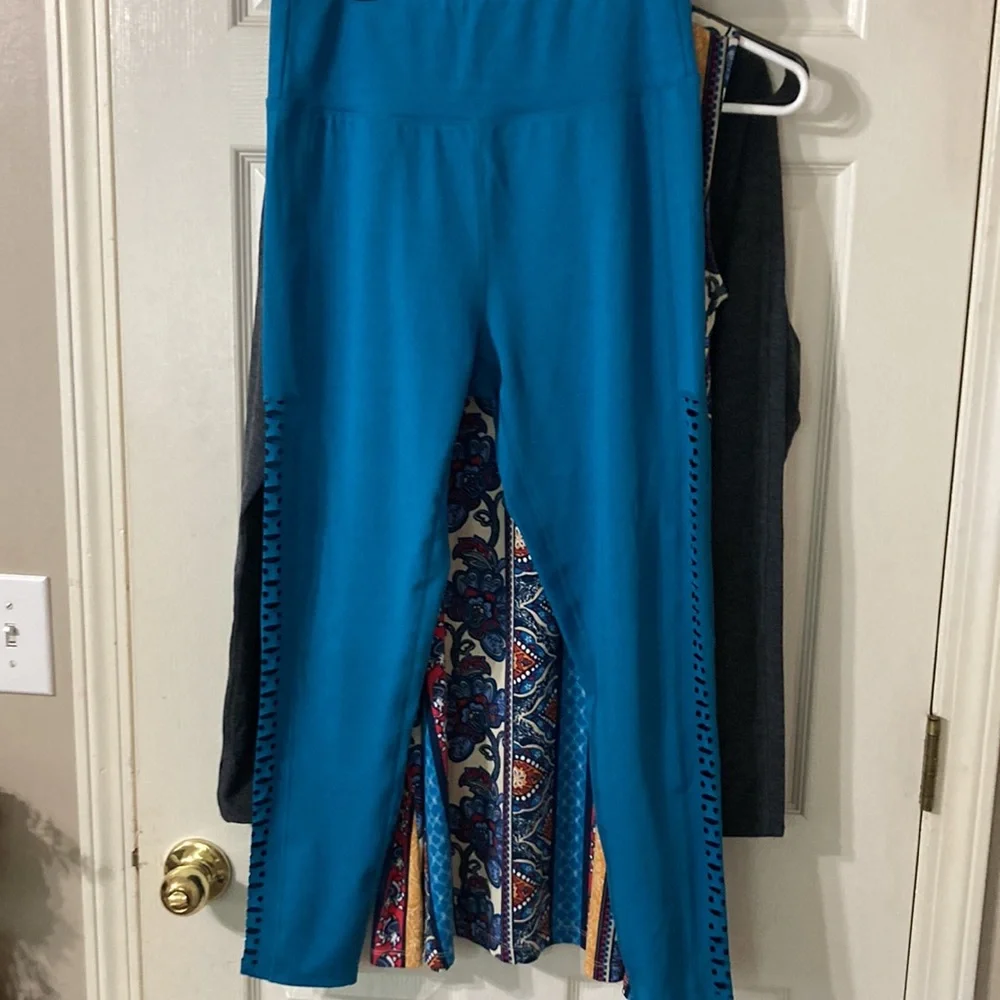 Women’s Nanette Lepore Play Cut Out Sides Compression Leggings Size Large - Picture 4 of 12